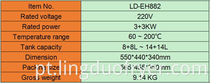 Electric Fryer Product Details